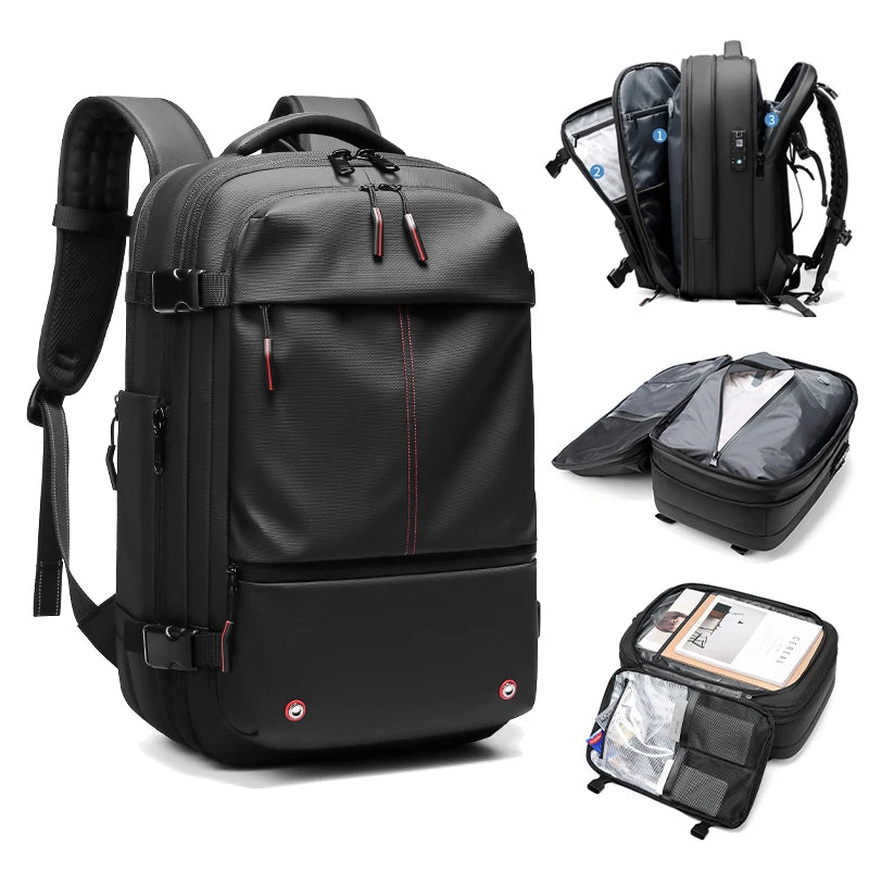 Mochila Estruturada para Viagens e Rotina Corporativa – Volume Expansível, Compartimento Técnico e Compressão Integrada